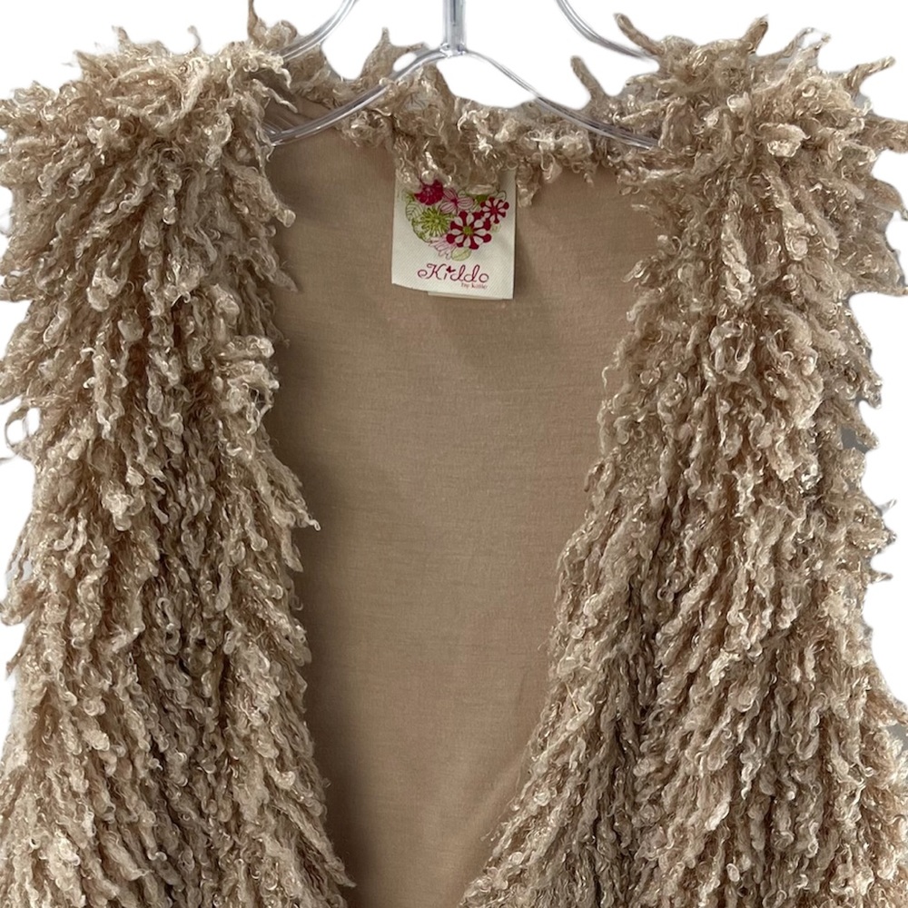 Kiddo By Katie Faux Fur Shag Vest - Picture 6 of 7